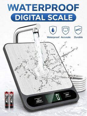 Digital Kitchen Food Scale 22lb/10kg, Gram & Ounce Scale with Tare, LCD Display